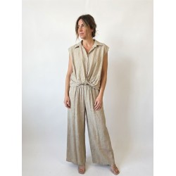 INTENSO CH320290396 Completo Donna Casacca + Pantalone Palazzo Beige