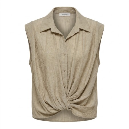 INTENSO CH320290396 Completo Donna Casacca + Pantalone Palazzo Beige