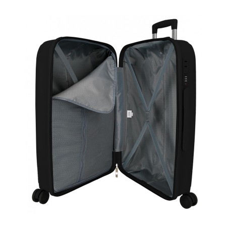 Roll Road Orbit 5499221 Trolley Medio 64X42,5X24 cm 4 Ruote Rigido Black