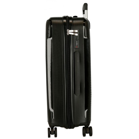 Roll Road Orbit 5499221 Trolley Medio 64X42,5X24 cm 4 Ruote Rigido Black