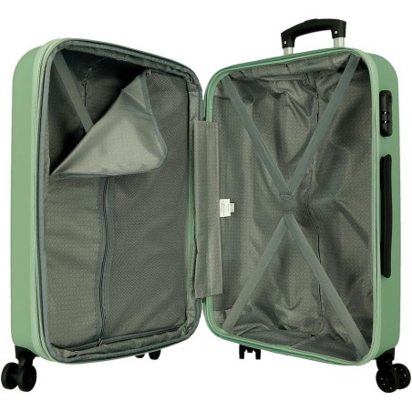 Roll Road CAMBOYA 506922CTrolley Medio Estendibile 65X46X23 cm 4 Ruote Rigido Verde