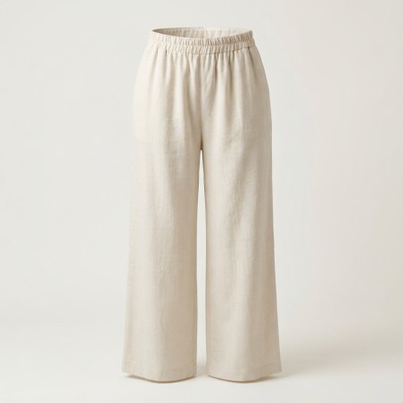 MARTINA KRAY 8715 Completo Donna Camicia + Pantalone Palazzo Beige