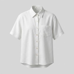 MARTINA KRAY 8980 Camicia Donna Mezza Manica Bianco