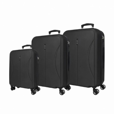 Roll Road FORMENTERA 5399422 Set 3 Trolley Grande Medio Cabina 4 Ruote Rigido Antracite