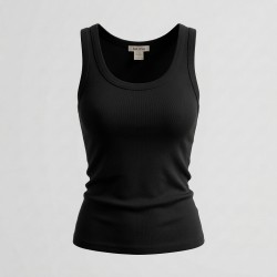KITANA KIT2400 Canotta Donna Giromanica Nero