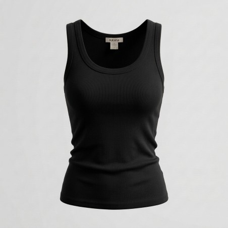 KITANA KIT2400 Canotta Donna Giromanica Nero