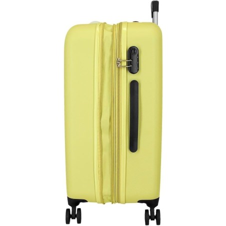 Roll Road CAMBOYA 506932F Trolley Grande Estendibile 75X52X30 cm 4 Ruote Rigido Yellow