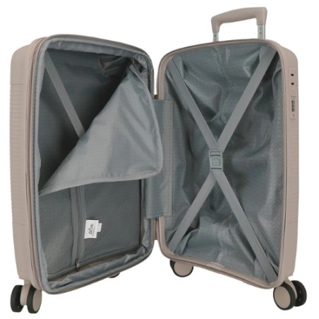 Roll Road ACADIA 5538627 Trolley Cabina Espandibile 35x55x20 cm 4 Ruote Rigido Tortora