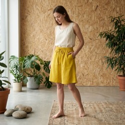 EMANUELA COSTA PROCIDA Pantaloncino Donna Giallo 2