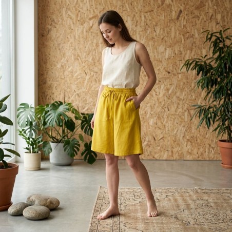 EMANUELA COSTA PROCIDA Pantaloncino Donna Giallo