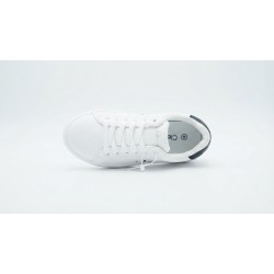 Calvin Klein V3X9 Sneakers Ragazzo Stringate Con Logo Laterale Bianco/Nero 2