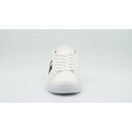 Tommy Hilfiger T3A9 Sneakers Bambino/a Stringate Con Logo Laterale Bianco