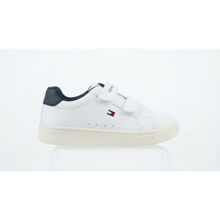 Tommy Hilfiger T1X9 Sneakers Con Doppio Strappo Bianco