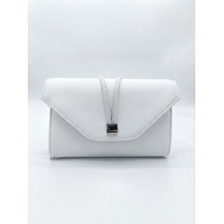 FIORELLO Made In Italy 014FB Pochette Donna Con Strass Bianco