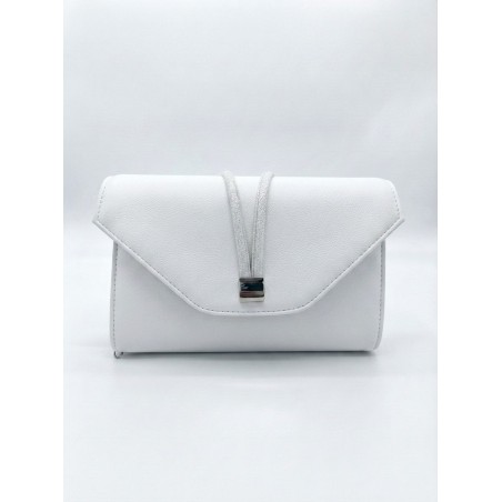 FIORELLO Made In Italy 014FB Pochette Donna Con Strass Bianco
