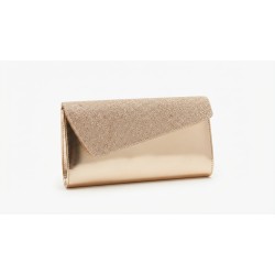 FIORELLO Made In Italy B095 Pochette Donna Laminato Rosa Gold