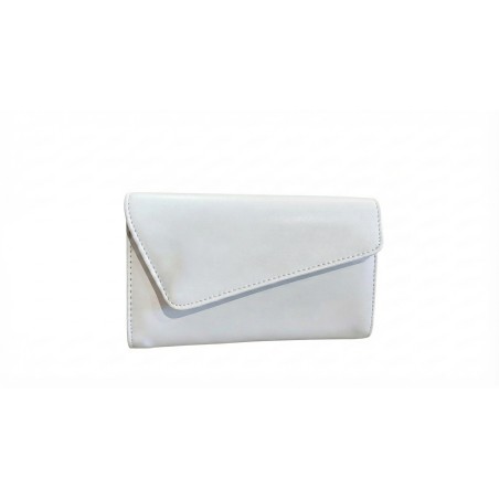 FIORELLO Made In Italy B095 Pochette Donna Ecopelle Bianco