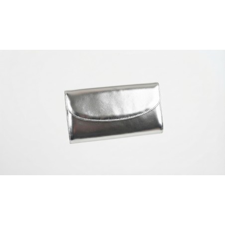 FIORELLO Made In Italy B094 Pochette Donna Laminato Argento