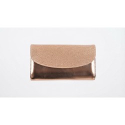 FIORELLO Made In Italy B094 Pochette Donna Laminato Cipria