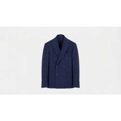 GC LUXURY LIBIA Giacca Doppio Petto Uomo con Tasconi Blu