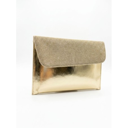 FIORELLO Made In Italy DA040 Pochette Donna Laminato Oro