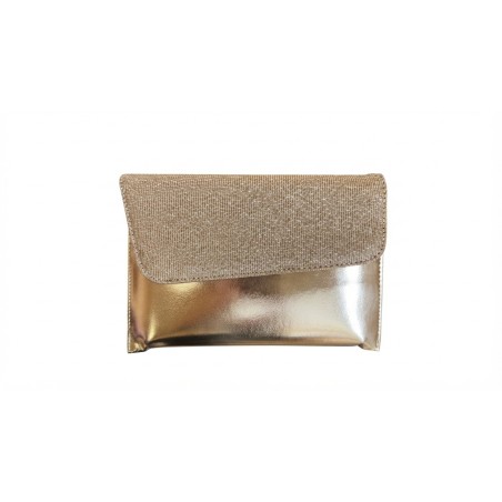 FIORELLO Made In Italy DA040 Pochette Donna Laminato Oro Rosa