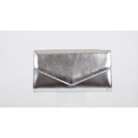FIORELLO Made In Italy 08253 Pochette Donna Laminato Argento