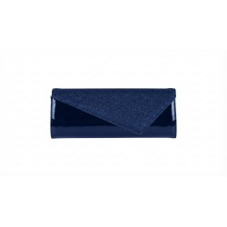 FIORELLO Made In Italy B090 Pochette Donna Vernice Blu