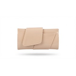 FIORELLO Made In Italy 434 Pochette Donna Vernice Glitter Nude
