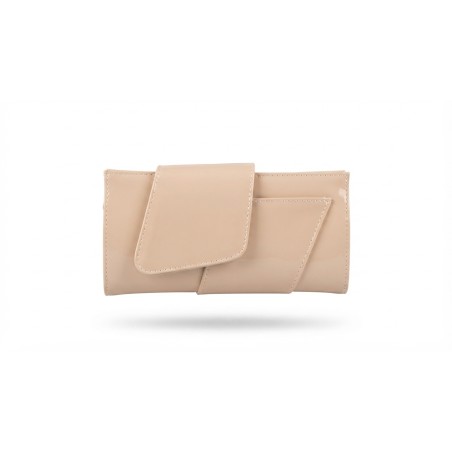 FIORELLO Made In Italy 434 Pochette Donna Vernice Glitter Nude