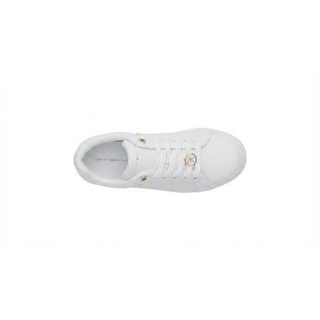 Tommy Hilfiger T3A9 Sneakers Bambino/a Stringate Bianco