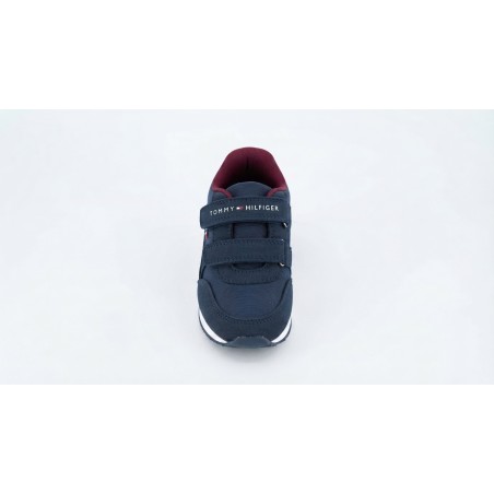 Tommy Hilfiger T1X9 Sneakers Bambino Con Doppio Strappo Blu