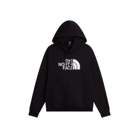 The North Face NF0A8FDAJK3 Essential Drew Peak Felpa Uomo con Cappuccio e Tasche Logo Frontale Nero