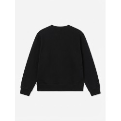 The North Face NF0A8FXDJK3 Essential Terry Felpa in Cotone Garzato Donna Con Logo Cucito Nero 2