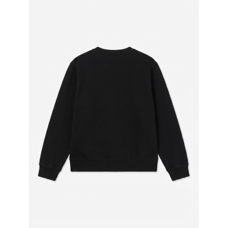 The North Face NF0A8FXDJK3 Essential Terry Felpa in Cotone Garzato Donna Con Logo Cucito Nero