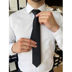 GC LUXURY Cravatta Uomo Slim Nero 2