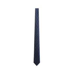 GC LUXURY Cravatta Uomo Slim a Fantasia Blu