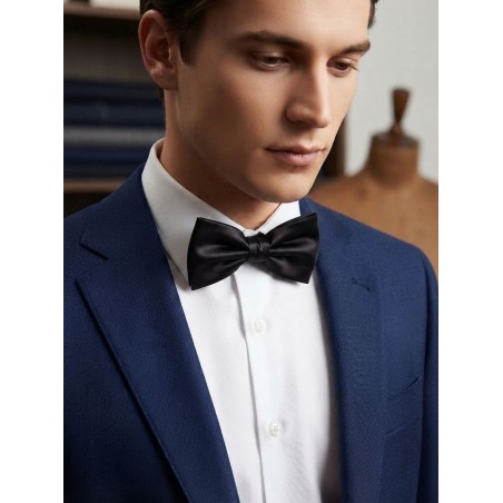 GC LUXURY Papillon Uomo In Raso Nero