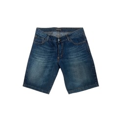 GC LUXURY LIVORNO 004 Bermuda Jeans Uomo 5 Tasche Slim Blu Jeans