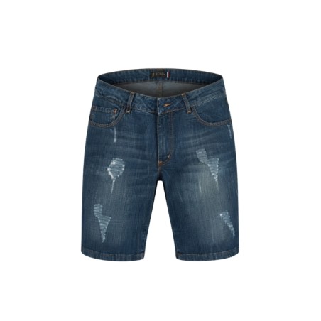 GC LUXURY LIVORNO 002 Bermuda Jeans Uomo 5 Tasche Slim Blu Jeans