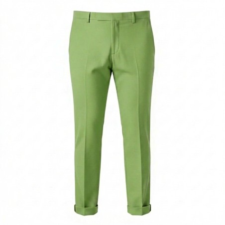 GC LUXURY NIGERIA  Pantalone Sartoriale Uomo Tasca America Slim Fit Verde