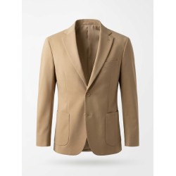 GC LUXURY NIGERIA Giacca Mono Petto Con Tasconi Uomo Camel