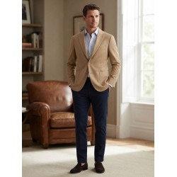 GC LUXURY NIGERIA Giacca Mono Petto Con Tasconi Uomo Camel 2