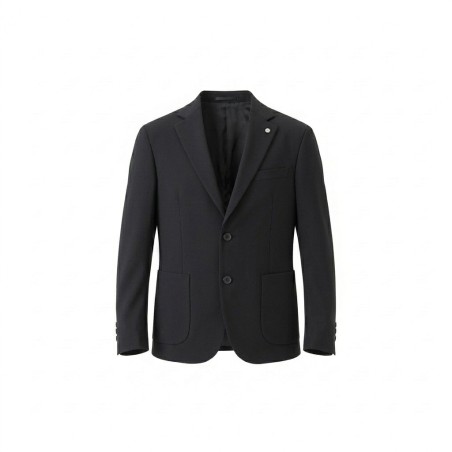 GC LUXURY NIGERIA Giacca Mono Petto Con Tasconi Uomo Nero