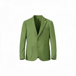 GC LUXURY NIGERIA Giacca Mono Petto Con Tasconi Uomo Verde