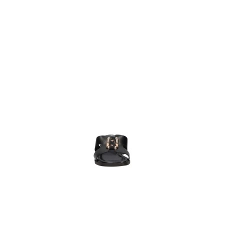 MNG 4722 Sandalo Ciabatta Donna Con Tacco Nero