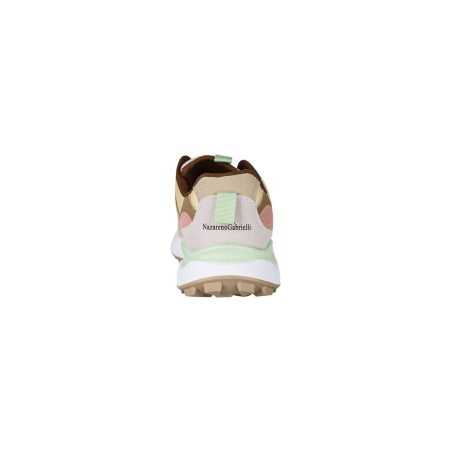 Nazareno Gabrielli 0032 Sneakers Donna Stringate Khaki
