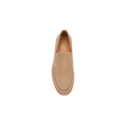 Nazareno Gabrielli 6907 Mocassino Uomo Scamosciato Beige