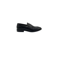 Nazareno Gabrielli U703 Mocassino Traforato Uomo Nero