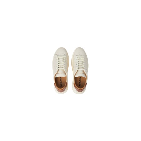 Woolrich B20.BY ARROW Sneakers Uomo Stringate Off White-Cognac